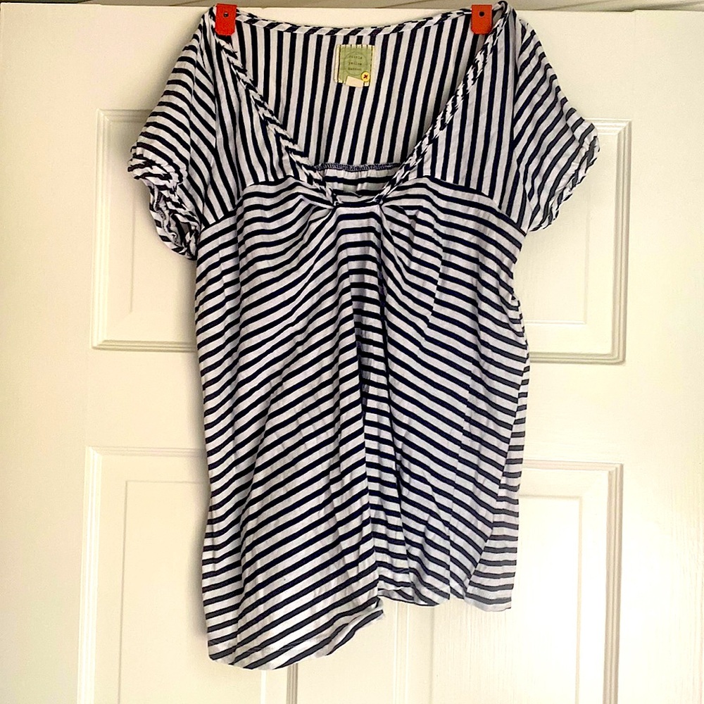 Black and White Striped Tee